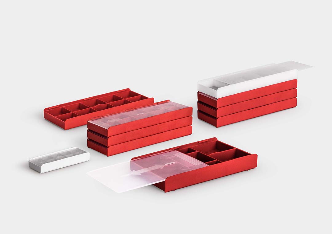 InsertBox: uma caixa de embalagem para inserts intercambiáveis.