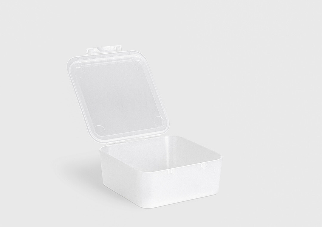 UniBox: Hinged Plastic Boxes - rose plastic