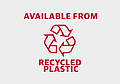 Products from rose plastic are also available from recycled material.