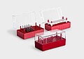 MicroBox MB 50: envase individual de alta calidad para 50 microherramientas, fresas y brocas.