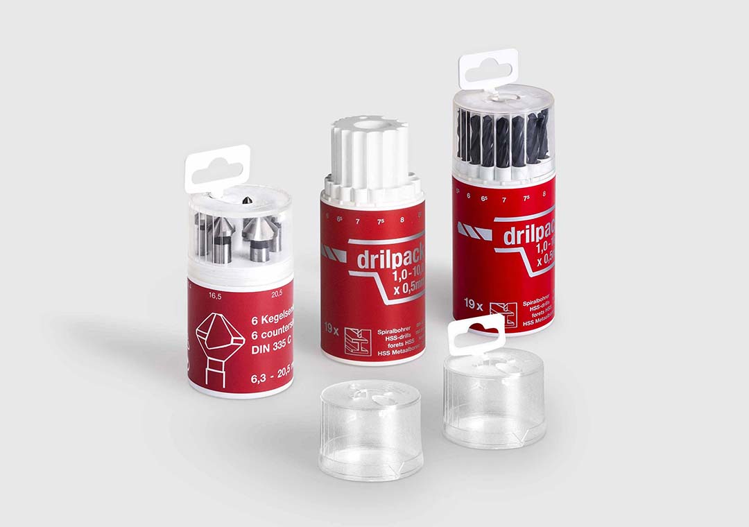 Dial-a-Tool' Container redondo Dial-a-Tool' Container redondo para laminas de serra.